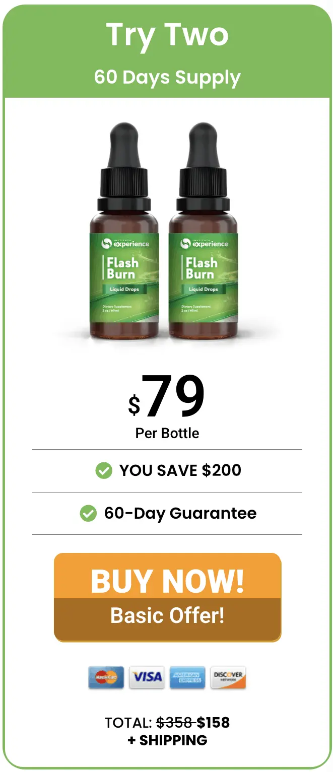 Flash Burn Natural Weight Management Formula — 2 Bottle / 60 Day Pack
